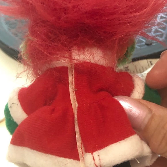 Vintage 1980s Set of Holiday Trolls Carroller and Angel by Russ - Picture 5 of 11